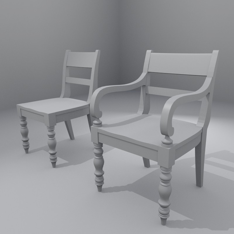 Turned Leg Side And Arm Chairs hydn preview image 1